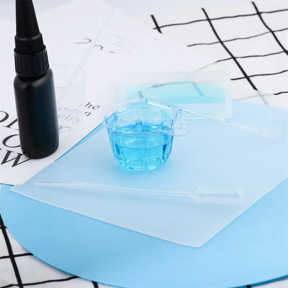 1pcs High Quality Silicone Pad Clear Mat Resin Pad Craft Tool High Temperature Resistance Sticky Plate Jewelry Making Tool