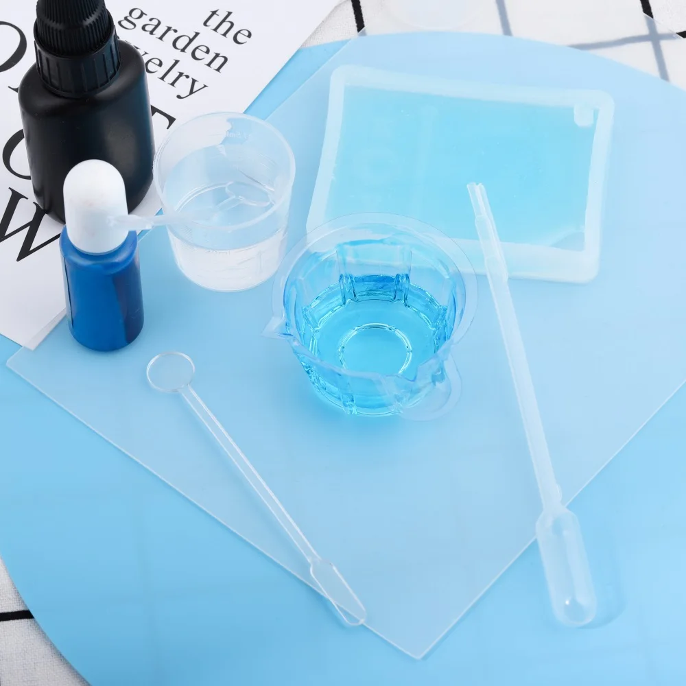 1pcs High Quality Silicone Pad Clear Mat Resin Pad Craft Tool High Temperature Resistance Sticky Plate Jewelry Making Tool