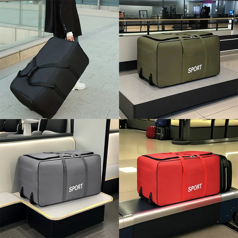 Foldable Wheel Bags Luggages Storage Bag with Wheels Large Capacity Carry On Luggage Carrier Expandable Trolley Suitcase
