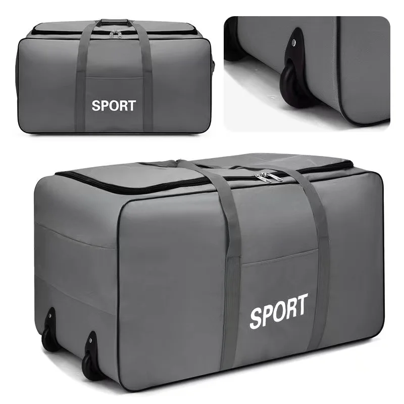 Foldable Wheel Bags Luggages Storage Bag with Wheels Large Capacity Carry On Luggage Carrier Expandable Trolley Suitcase