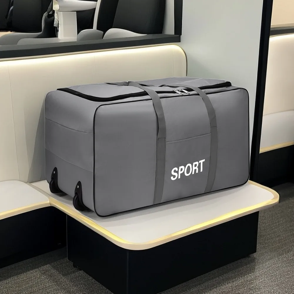 Foldable Wheel Bags Luggages Storage Bag with Wheels Large Capacity Carry On Luggage Carrier Expandable Trolley Suitcase