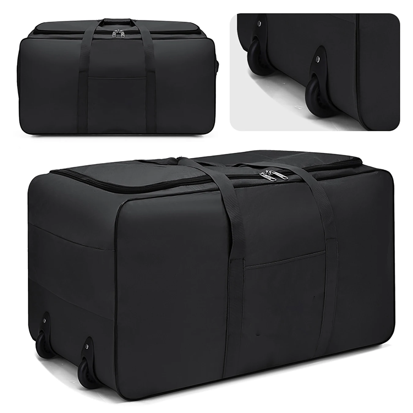 Foldable Wheel Bags Luggages Storage Bag with Wheels Large Capacity Carry On Luggage Carrier Expandable Trolley Suitcase