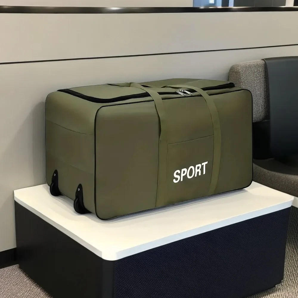 Foldable Wheel Bags Luggages Storage Bag with Wheels Large Capacity Carry On Luggage Carrier Expandable Trolley Suitcase