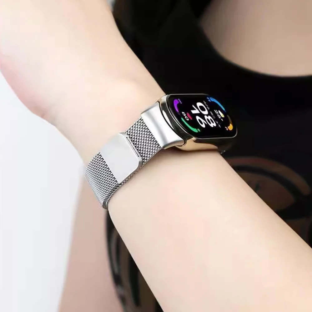 Stainless Steel for mi band 11 8 9 10 strap miband accessories magnetic belt correa bracelet for Xiaomi smart band 11 watchband