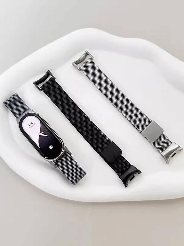 Stainless Steel for mi band 11 8 9 10 strap miband accessories magnetic belt correa bracelet for Xiaomi smart band 11 watchband