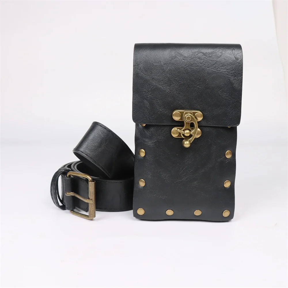 Medieval Belts Viking Knights Loose Change Waist Bags Renaissance Retro Belts  Halloween Role-playing Dresses Buckle Props,