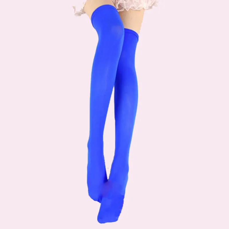 Sexy Soild Color Long Socks Women Over Knee Thigh High Over The Knee Stockings Lolita Ladies Girls Summer Knee Socks