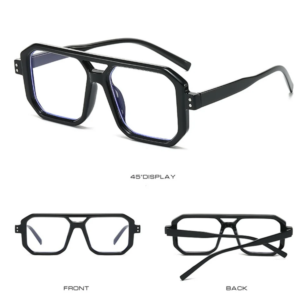KLASSNUM Men's Sunglasses 2025 Trend Square Sun Glasses Cyber Punk UV400 Protective Shades Yellow Black Lens Large Eyepiece New