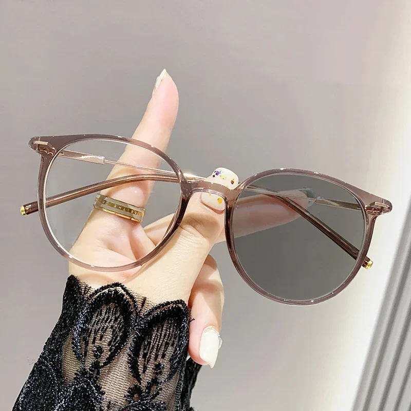 Fashion Outdoor Changing Color Photochromic Myopia Glasses Unisex UV Sunglasses with Minus Diopter for Women -1.0 -1.5 -2.0 -2.5