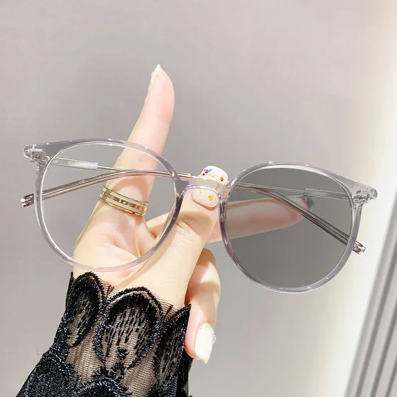 Fashion Outdoor Changing Color Photochromic Myopia Glasses Unisex UV Sunglasses with Minus Diopter for Women -1.0 -1.5 -2.0 -2.5