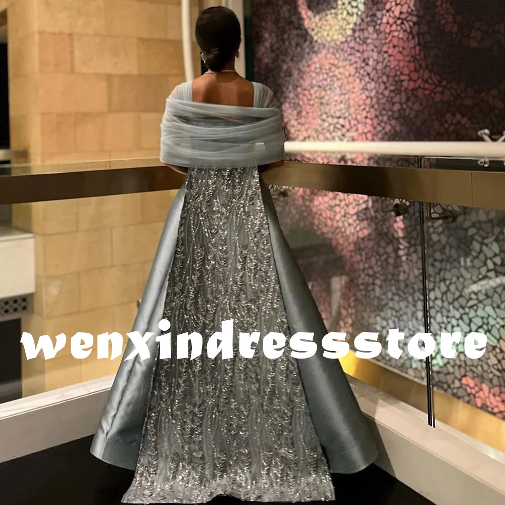 CustomizedDubai Evening Caftan Dress Short Sleeves Satin V Neck Straight Tea Length Pleats Panel Train Beading Crystal Party Gow