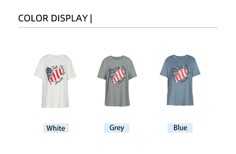 plus Size Women's round Neck Short Sleeve Top Featuring American Flag Design for Independence Day Summer Fashion Outfit