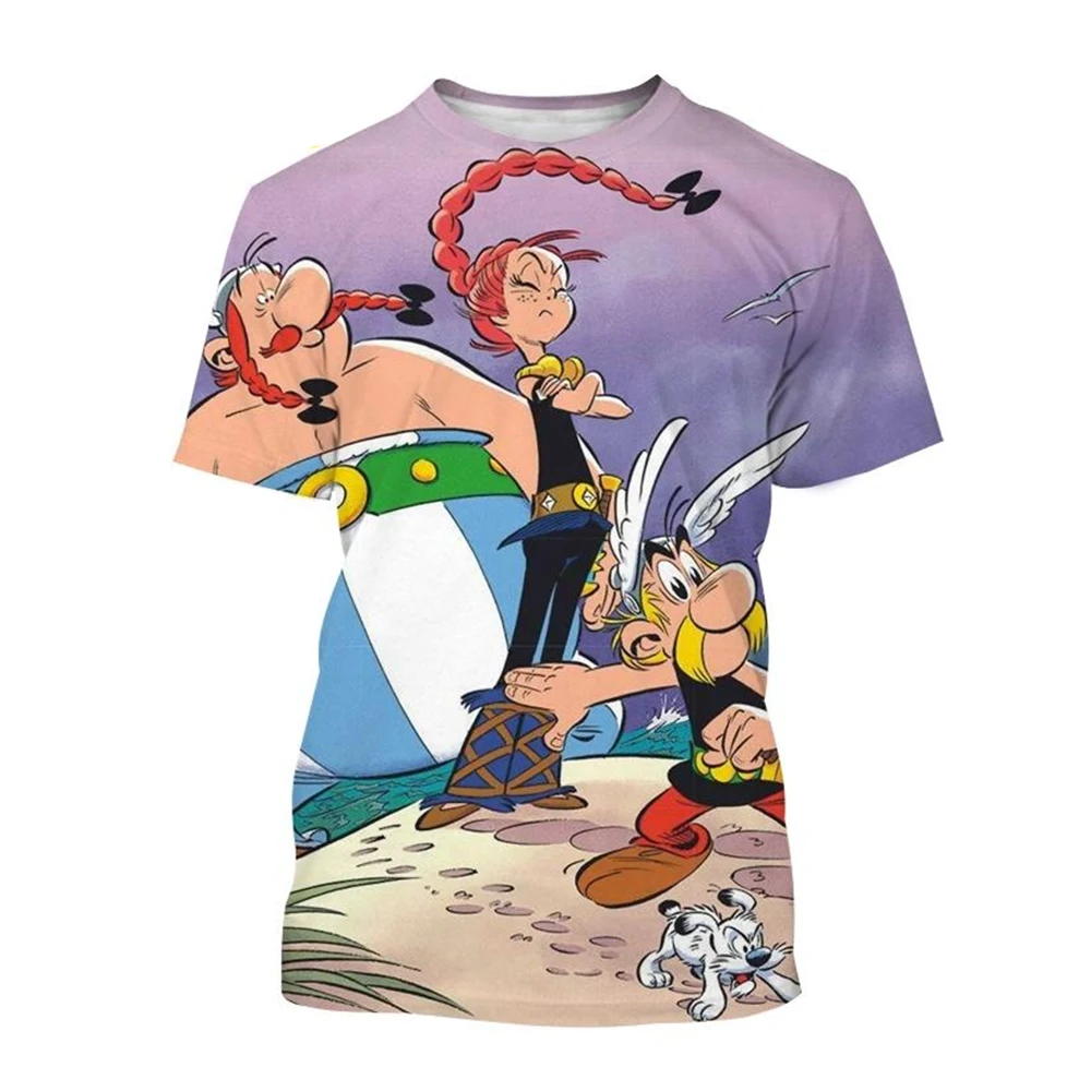 Hot selling new 3D printed T-shirt men's and women's cartoon T-shirt casual fashion hip-hop cool round neck short sleeved top