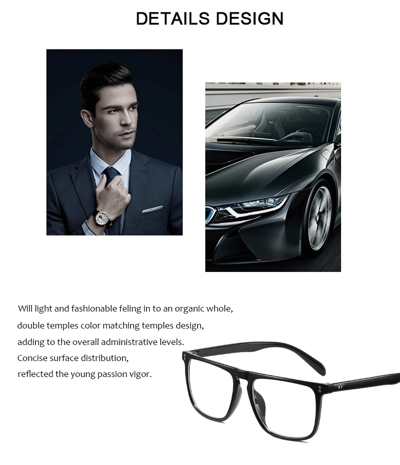 CLLOIO New Style Men Reading Glasses Women Fashion Anti Blue Ray Myopia Glasses Customizable Prescription Optical Eyewear Frames