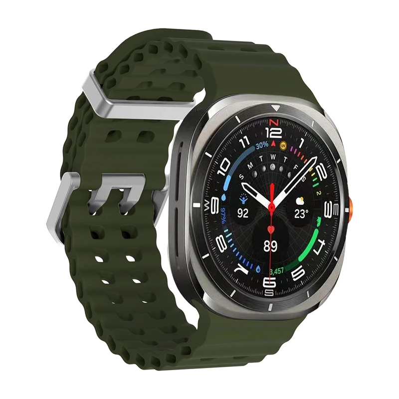 Marine Band For Samsung Galaxy Watch Ultra2 2026 Sports Silicone Strap Bracelet Samsung Galaxy Ultra 47mm Watchband Accessories
