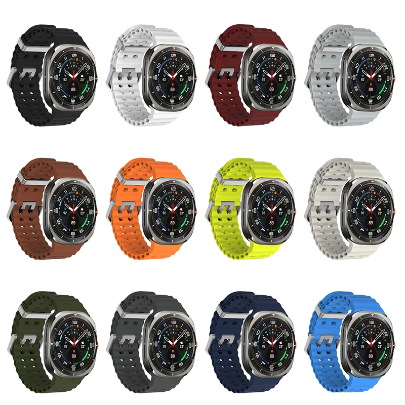 Marine Band For Samsung Galaxy Watch Ultra2 2026 Sports Silicone Strap Bracelet Samsung Galaxy Ultra 47mm Watchband Accessories