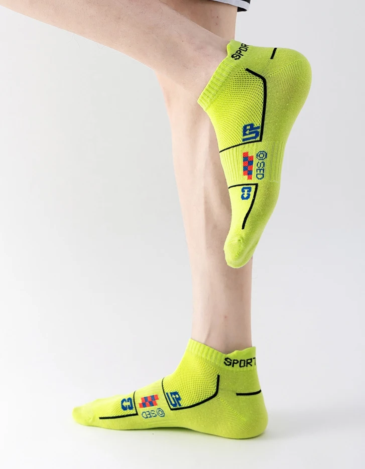 6 Pairs Socks Men Cotton Sport Casual Ankle Short Socks Breathable Mesh Spring Summer Ankle Sports Sockke Gift