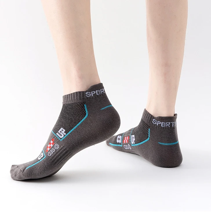 6 Pairs Socks Men Cotton Sport Casual Ankle Short Socks Breathable Mesh Spring Summer Ankle Sports Sockke Gift
