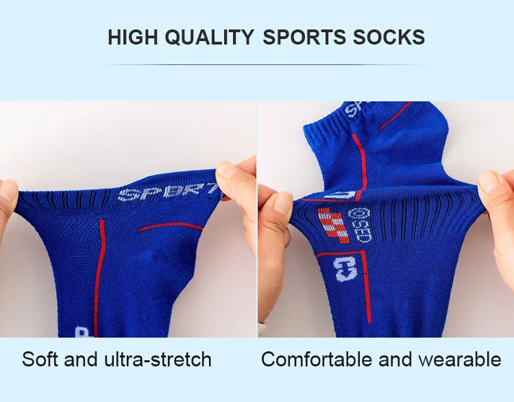 6 Pairs Socks Men Cotton Sport Casual Ankle Short Socks Breathable Mesh Spring Summer Ankle Sports Sockke Gift