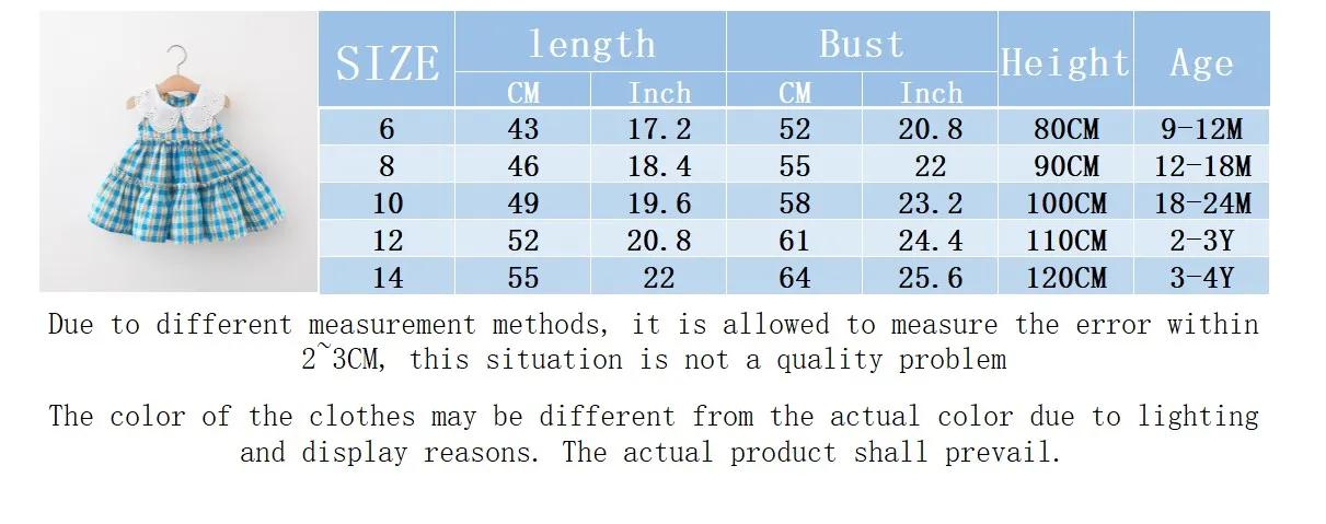 Baby Girl Dress Summer Cotton Plaid Floral Print Girl Dress Cute Sleeveless Children'S Princess Dress