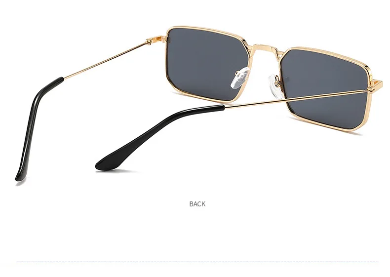 High Quality Rectangle Sunglasses Women Metal Frame Glasses Vintage Brand Square Sun Glasses for Men Shades Female Eyewear