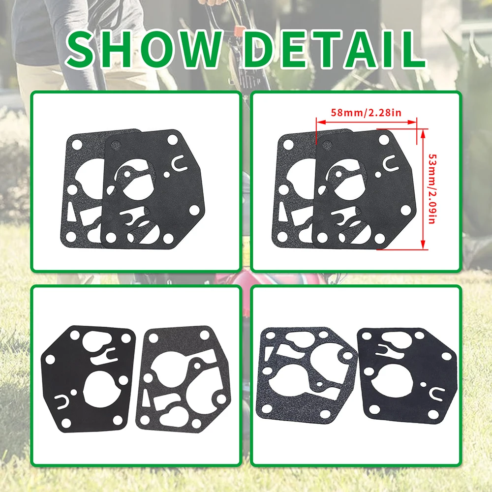 495770 795083 Carburetor Diaphragm Gasket Kit For Briggs Stratton 3.5-4.5 Hp 3.5-4.5 Hp Q 45 Classic Sprint&Quattro Lawn Mower