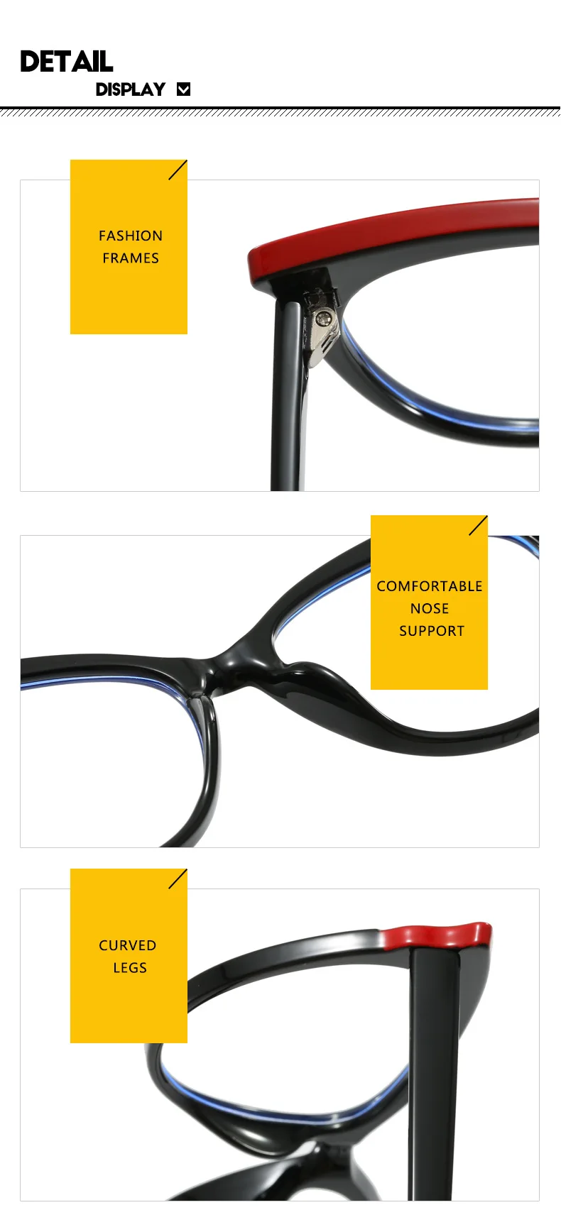 Fashion Variegated Cat-Eye Collision Flat Frame Glasses Anti-Blue Light Ins Style Eyeglasses Frames Trendy Leisure and Versatile