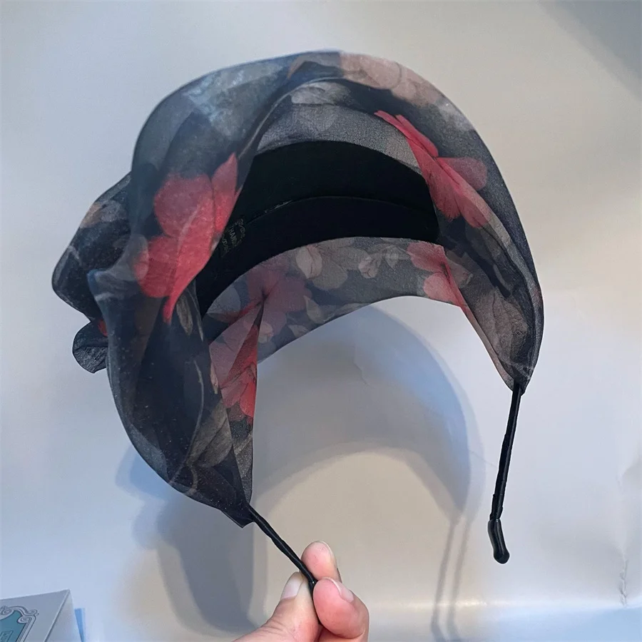 New fashionable retro half-hat headband for women to cover gray hair, headband, evening bridal dress accessories, headband