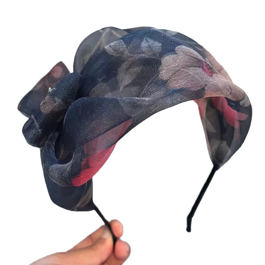 New fashionable retro half-hat headband for women to cover gray hair, headband, evening bridal dress accessories, headband