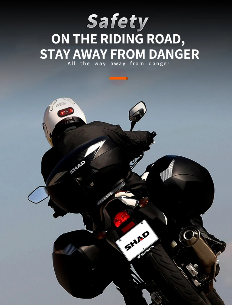 Luces Para Casco Bike Taillight Motorcycle Bicycle Helmet Safety Signal Warning Rear Lamp Waterproof Moto Helmet LED Light