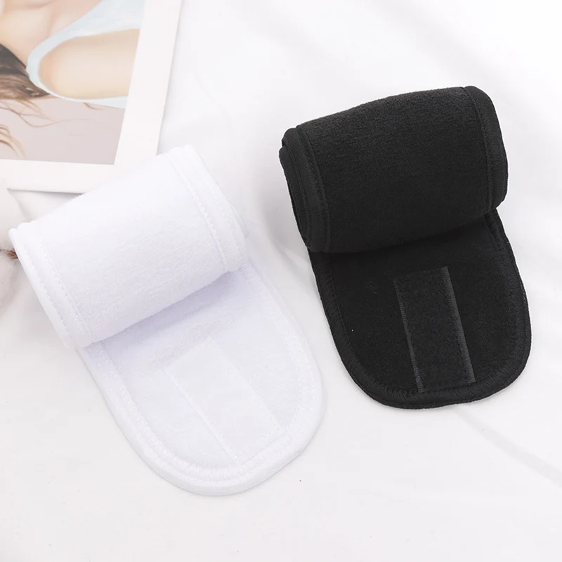 Women Spa Wide Hairband Adjustable Head Band Yoga Bath Shower Makeup Wash Face Cosmetic Headband Soft Toweling Hair Accessories