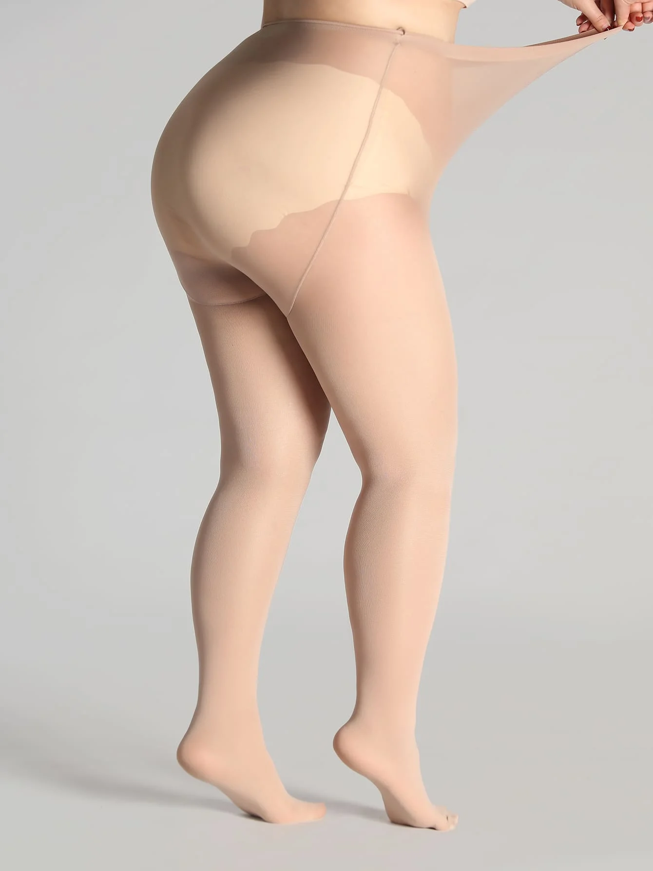 A PAIRS Transparent Black Solid Color Plus Size Pantyhose Ultra-thin Nylon Stocking Korea Slim High Quality Tights