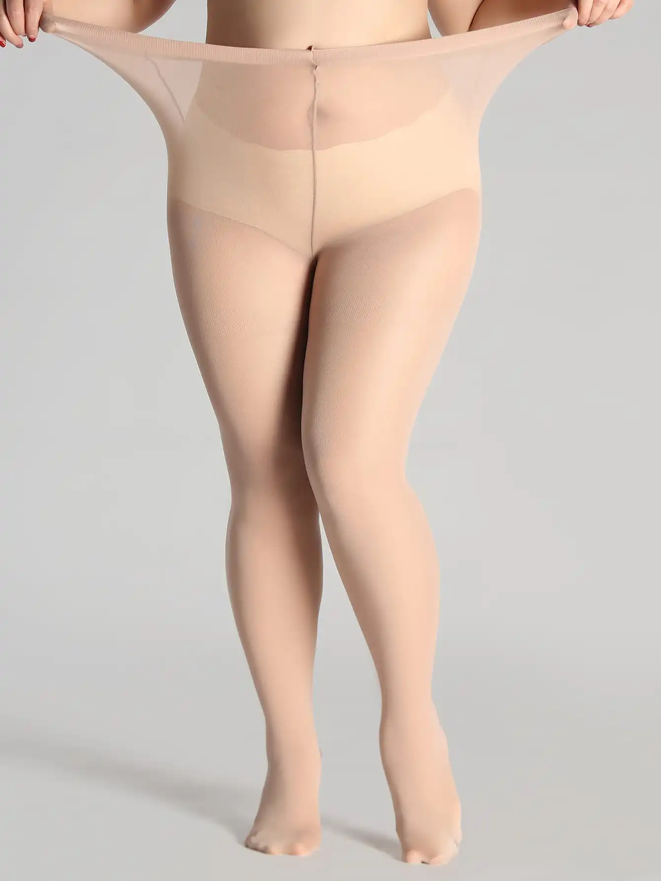 A PAIRS Transparent Black Solid Color Plus Size Pantyhose Ultra-thin Nylon Stocking Korea Slim High Quality Tights