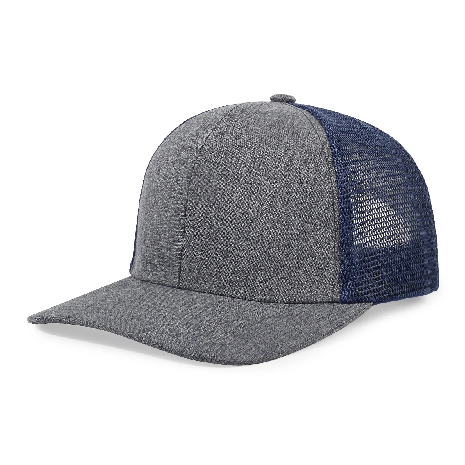 Custom Logo Richardson 112 Trucker Cap Unisex Flat Bill Hip Hop Snapbacks Hats Summer Breathable Mesh Baseball Caps Gorros