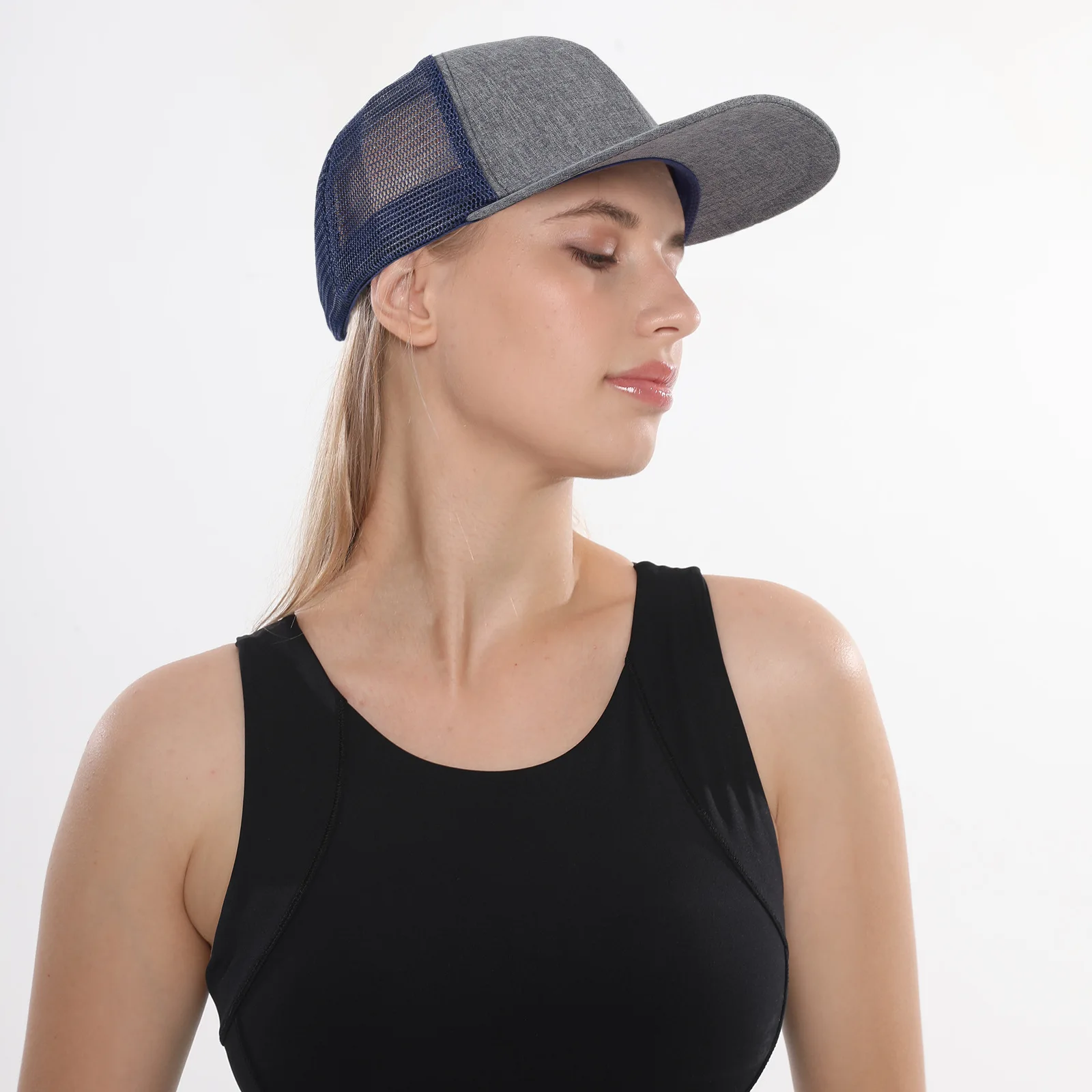Custom Logo Richardson 112 Trucker Cap Unisex Flat Bill Hip Hop Snapbacks Hats Summer Breathable Mesh Baseball Caps Gorros