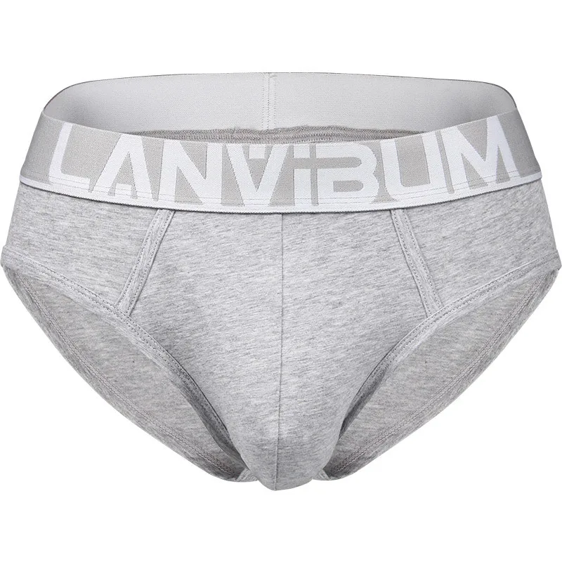 Mens Underwear New Brand Antibacterial Brief Soft Cotton Solid Male Stretch U Convex Pouch Solid Cuecas Shorts Slips Underpants