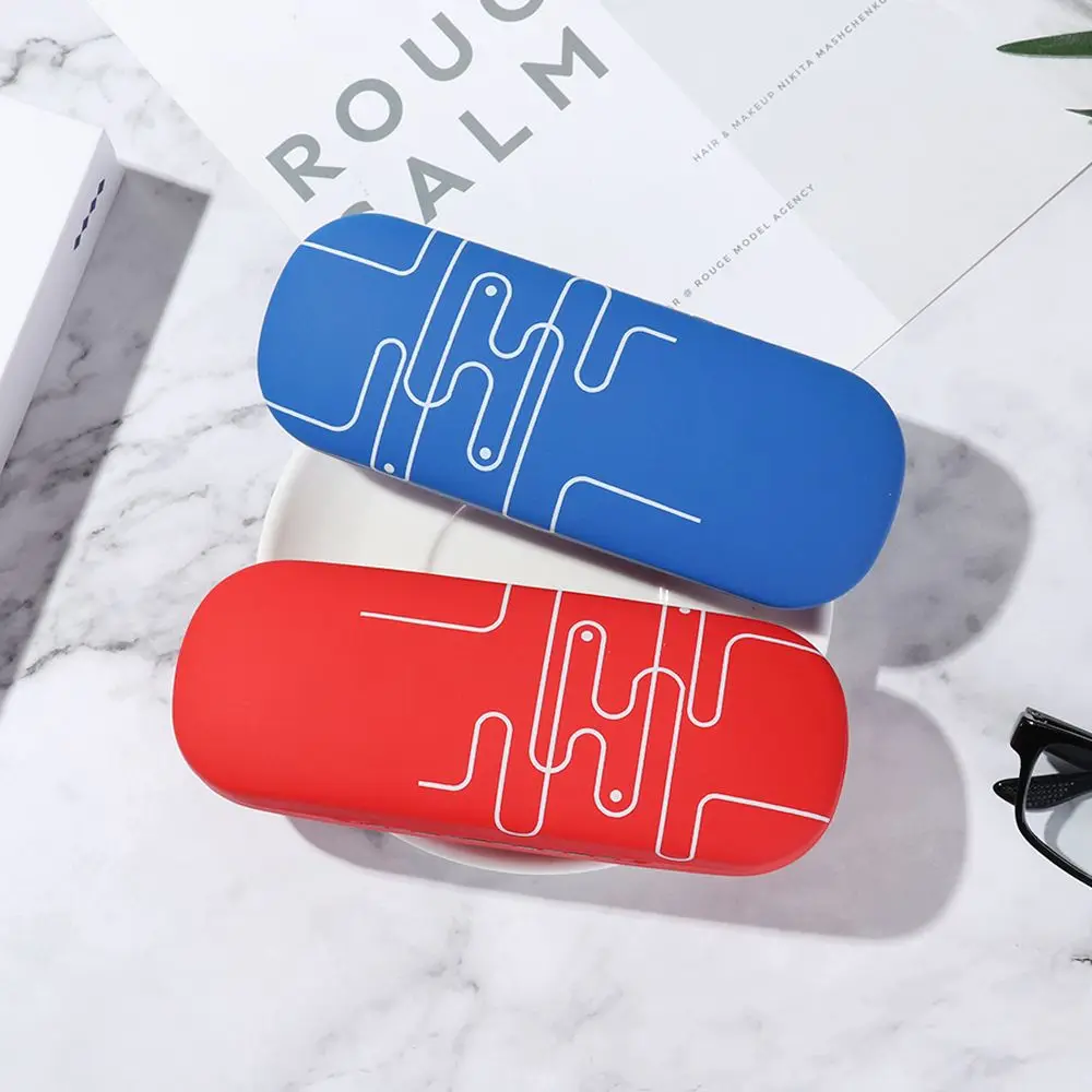 1Pcs 2019 New Fashion Men Women Kids Leather Eye Glasses Hard Shell Protector Reading Eyewear Case Portable Sunglasses Box Case