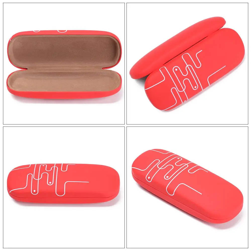1Pcs 2019 New Fashion Men Women Kids Leather Eye Glasses Hard Shell Protector Reading Eyewear Case Portable Sunglasses Box Case
