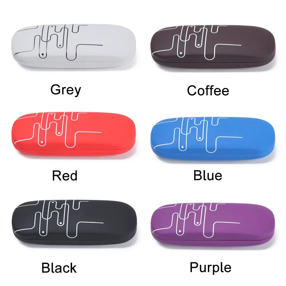 1Pcs 2019 New Fashion Men Women Kids Leather Eye Glasses Hard Shell Protector Reading Eyewear Case Portable Sunglasses Box Case