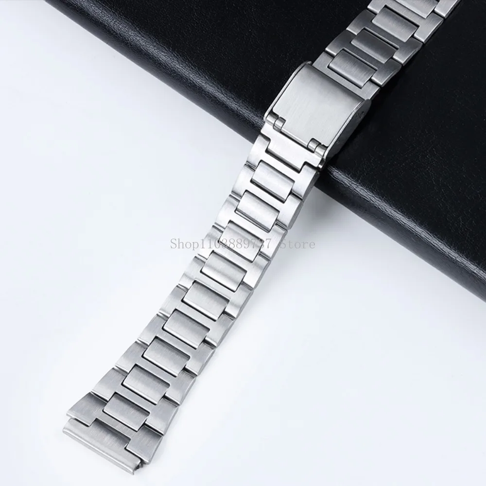 for Casio Stainless Steel Strap 18mm Metal Watchband for A158/A159/AQ230/F91W/AE1200/AE1300/B650/AQ230 Square Bracelet Wristbelt