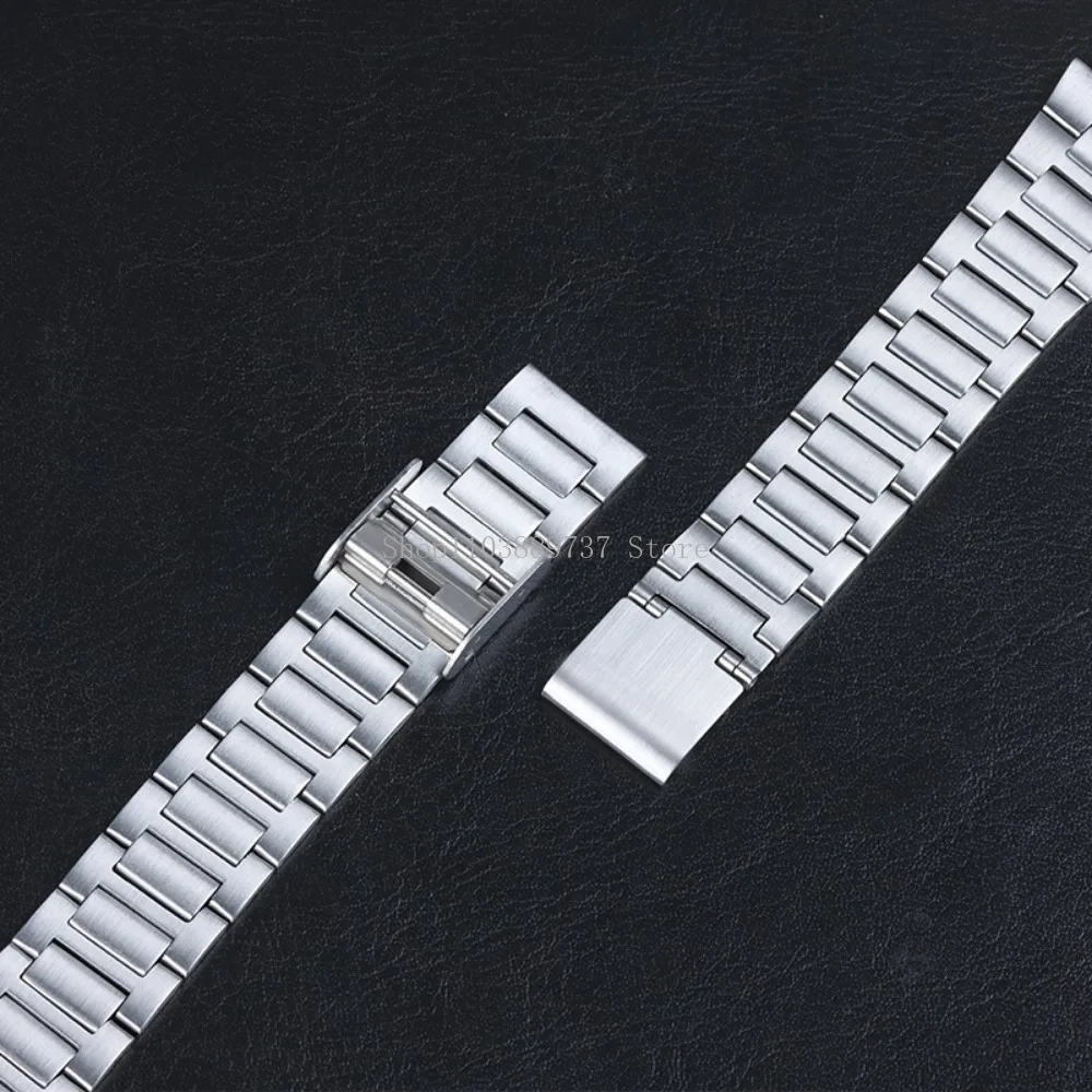 for Casio Stainless Steel Strap 18mm Metal Watchband for A158/A159/AQ230/F91W/AE1200/AE1300/B650/AQ230 Square Bracelet Wristbelt
