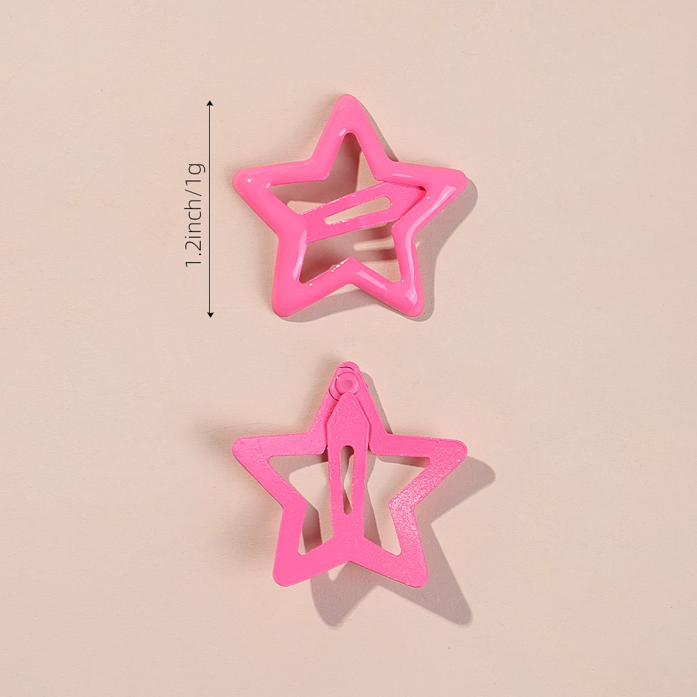 20 Colorful Star BB Hair Clips For Girls Children Lovely Hair Decorate Hairpins Barrettes Headwear Kids Hair Accessories