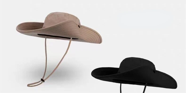 New Sun Protection Fishing Hat Summer Breathable Mesh Camping Hiking Caps Anti-UV Sun Hat Mountaineering Caps Men's Panama Hat