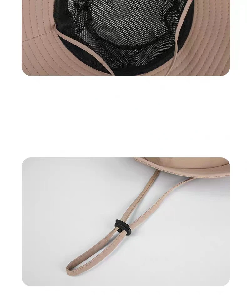 New Sun Protection Fishing Hat Summer Breathable Mesh Camping Hiking Caps Anti-UV Sun Hat Mountaineering Caps Men's Panama Hat