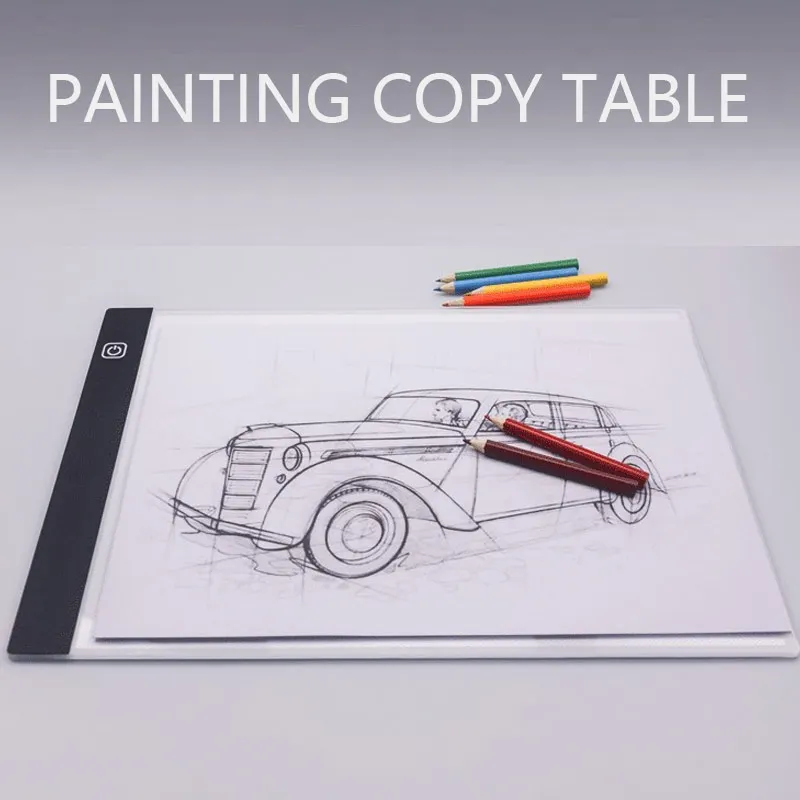 A4/A5 LED Drawing Copying Table Transparent Copying Table Single-brightness Light vs. Three-level Brightness Light