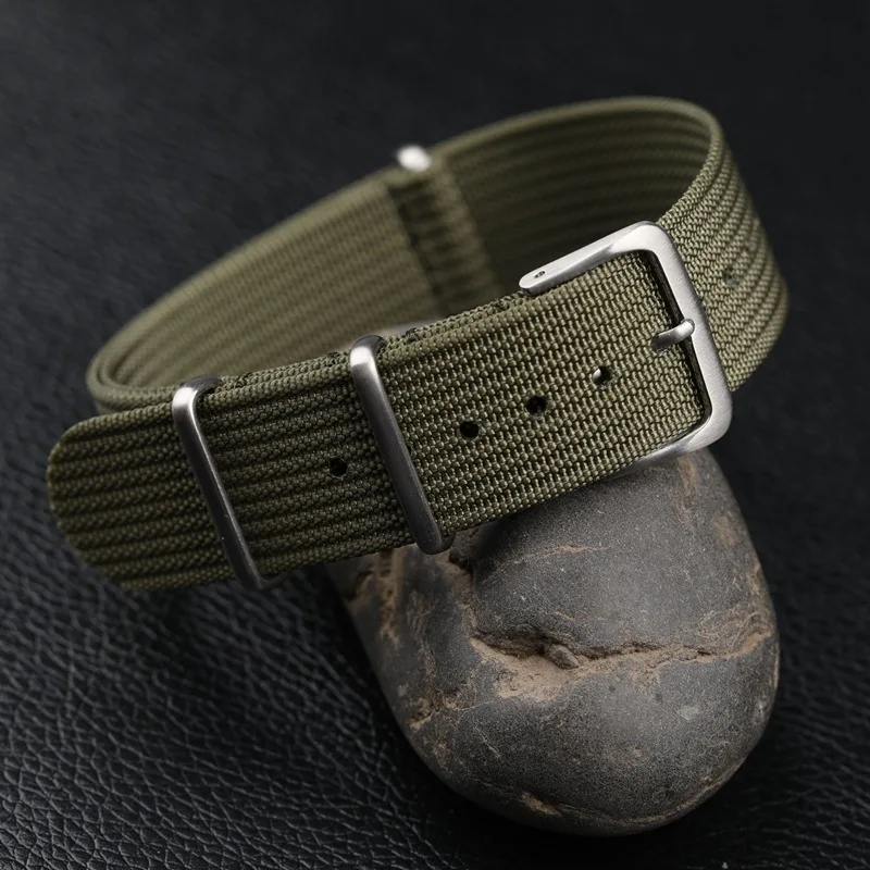 Ribbed Strap for Ballistic Fabric Watch Straps Watchband 18mm 20mm 22mm Premium High Quality Nylon Nato Watch Band Accessories