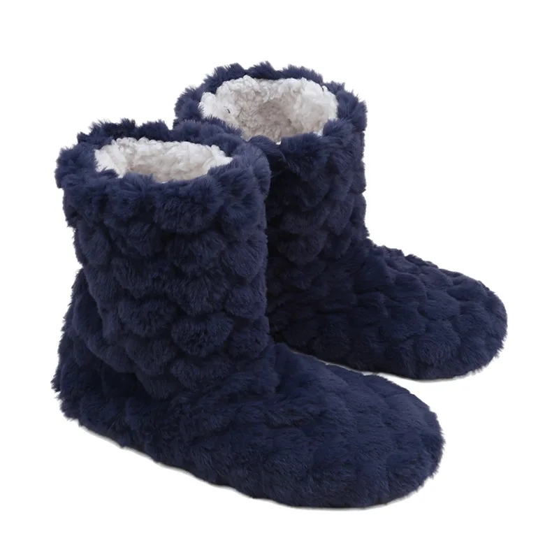 2026 Winter Adult Thick Warm Floor Shoes High Tube Non-Slip Indoor Cotton Shoes Plush Home Slippers Shoes Men And Women