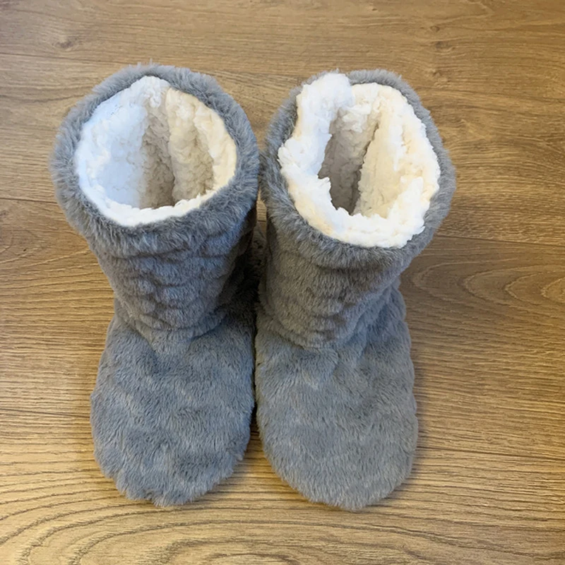 2026 Winter Adult Thick Warm Floor Shoes High Tube Non-Slip Indoor Cotton Shoes Plush Home Slippers Shoes Men And Women