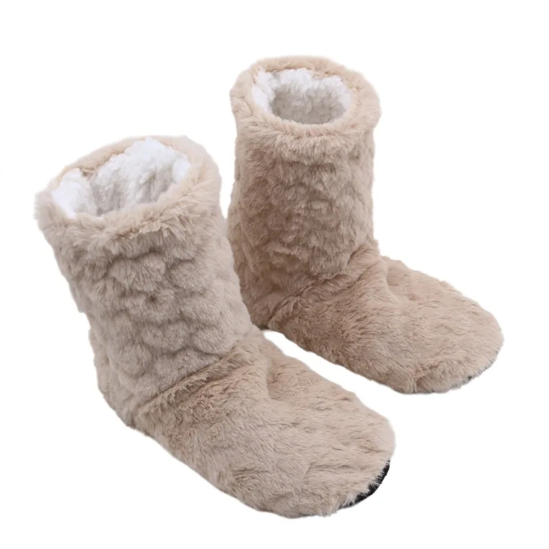 2026 Winter Adult Thick Warm Floor Shoes High Tube Non-Slip Indoor Cotton Shoes Plush Home Slippers Shoes Men And Women