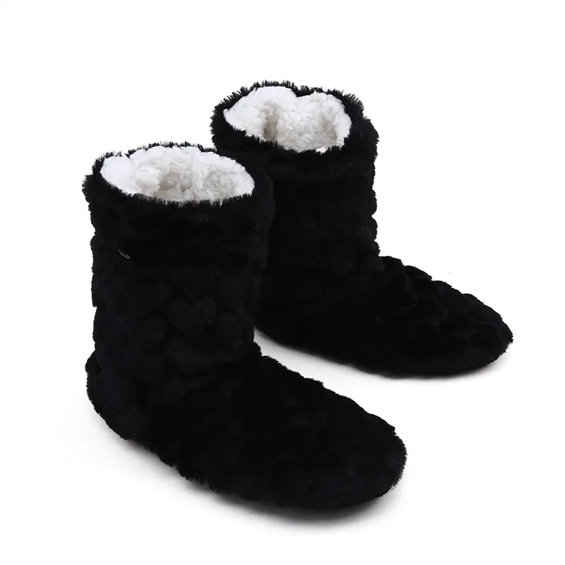 2026 Winter Adult Thick Warm Floor Shoes High Tube Non-Slip Indoor Cotton Shoes Plush Home Slippers Shoes Men And Women